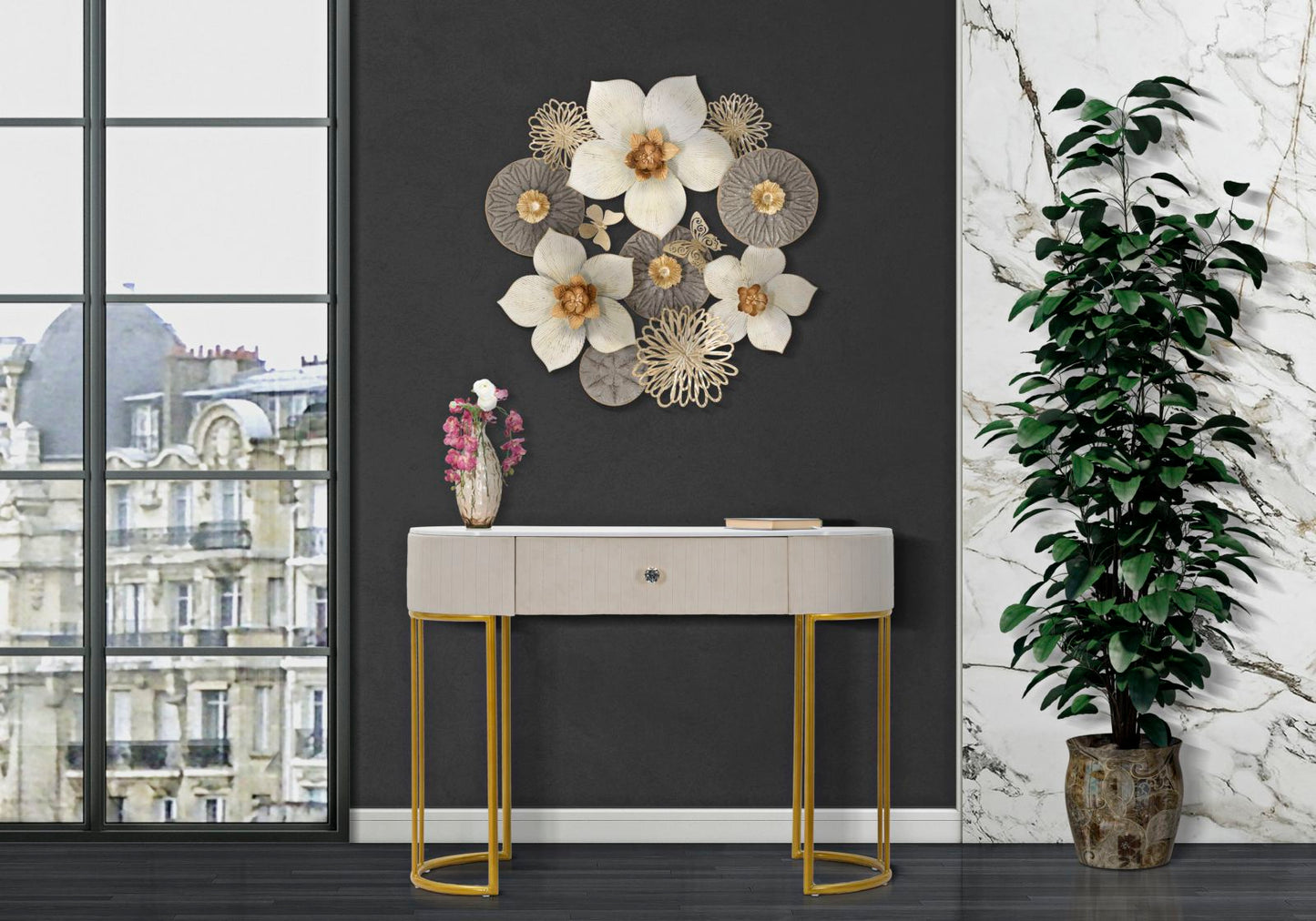 Konsole Montpellier Creme Elegant 100x40x75
