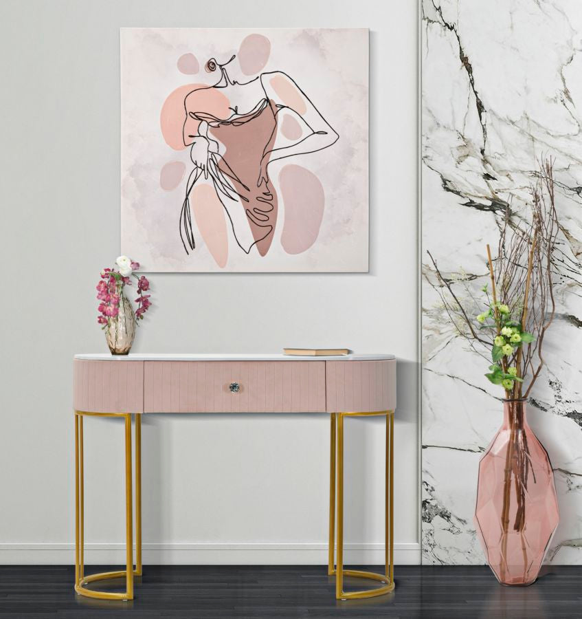 Konsole Elegant Montpellier Rosa 100x40x75 cm
