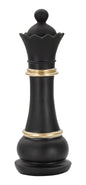 "Black and Gold Queen" Sculpture - Elegance and Modern Design cm ø 9x25.5