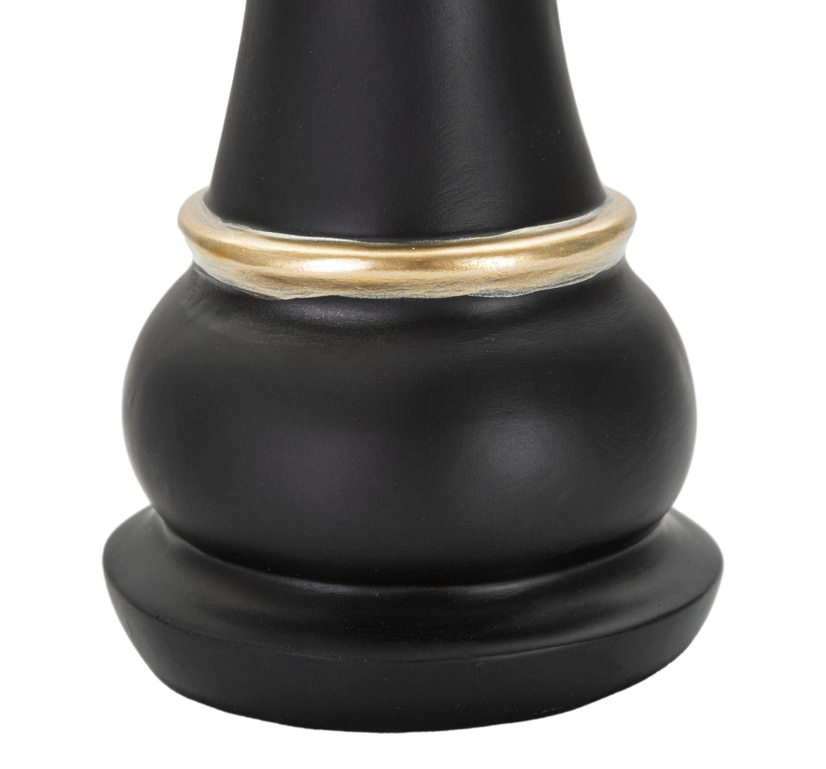 "Black and Gold Queen" Sculpture - Elegance and Modern Design cm ø 9x25.5