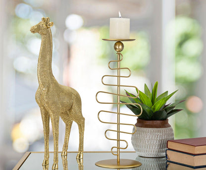 Elegante Giraffe in Gold 20x9,8x49