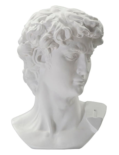 Testa Antica Bianca Scultura Elegante 44x35,5x60 cm
