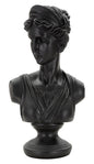 Black Roman Woman Sculpture 22x16x41 cm