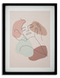 Framed Art Print - Elegant Face 35x2x47 cm