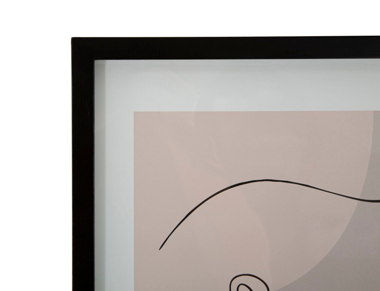 Gerahmter Kunstdruck - Frauengesicht - 35x2x47 cm