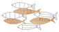3D decorative fish panel 60x2x30 cm