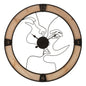 Wall clock Eleganza Couple cm ø 60x3