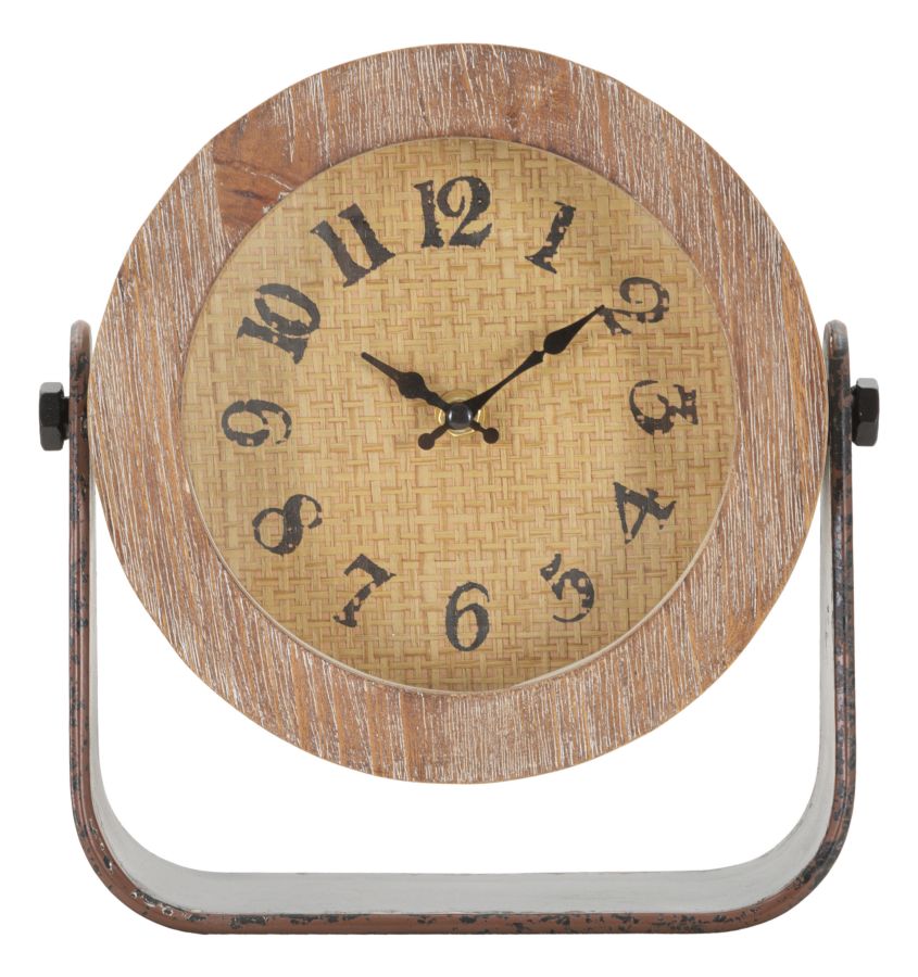 Round table clock elegant design 23.5x7x24 cm