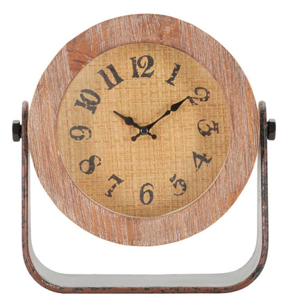 Round table clock elegant design 23.5x7x24 cm