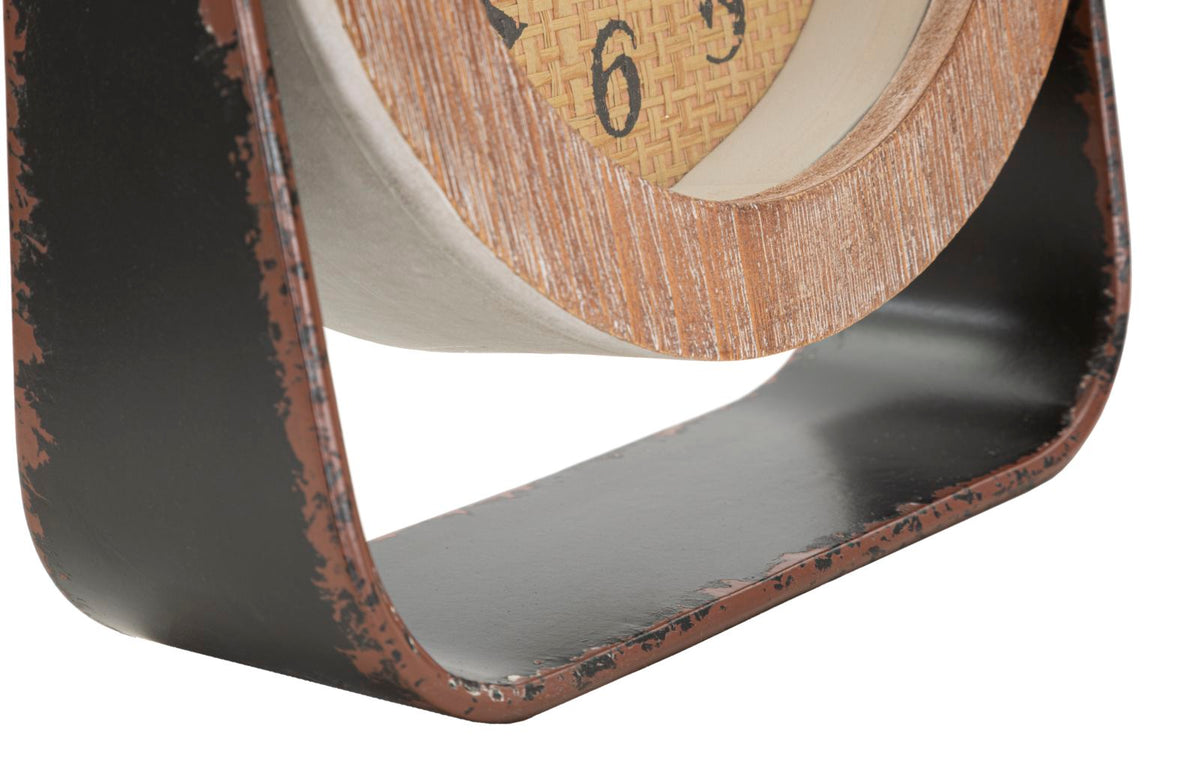 Round table clock elegant design 23.5x7x24 cm