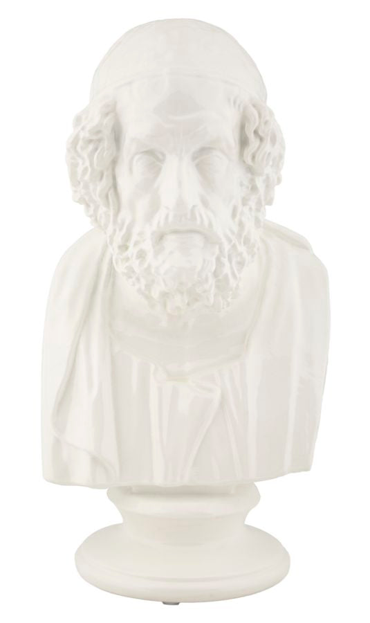 Skulptur Eleganter Weiser 12,9x12,5x25 cm