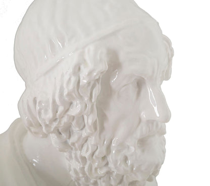 Skulptur Eleganter Weiser 12,9x12,5x25 cm