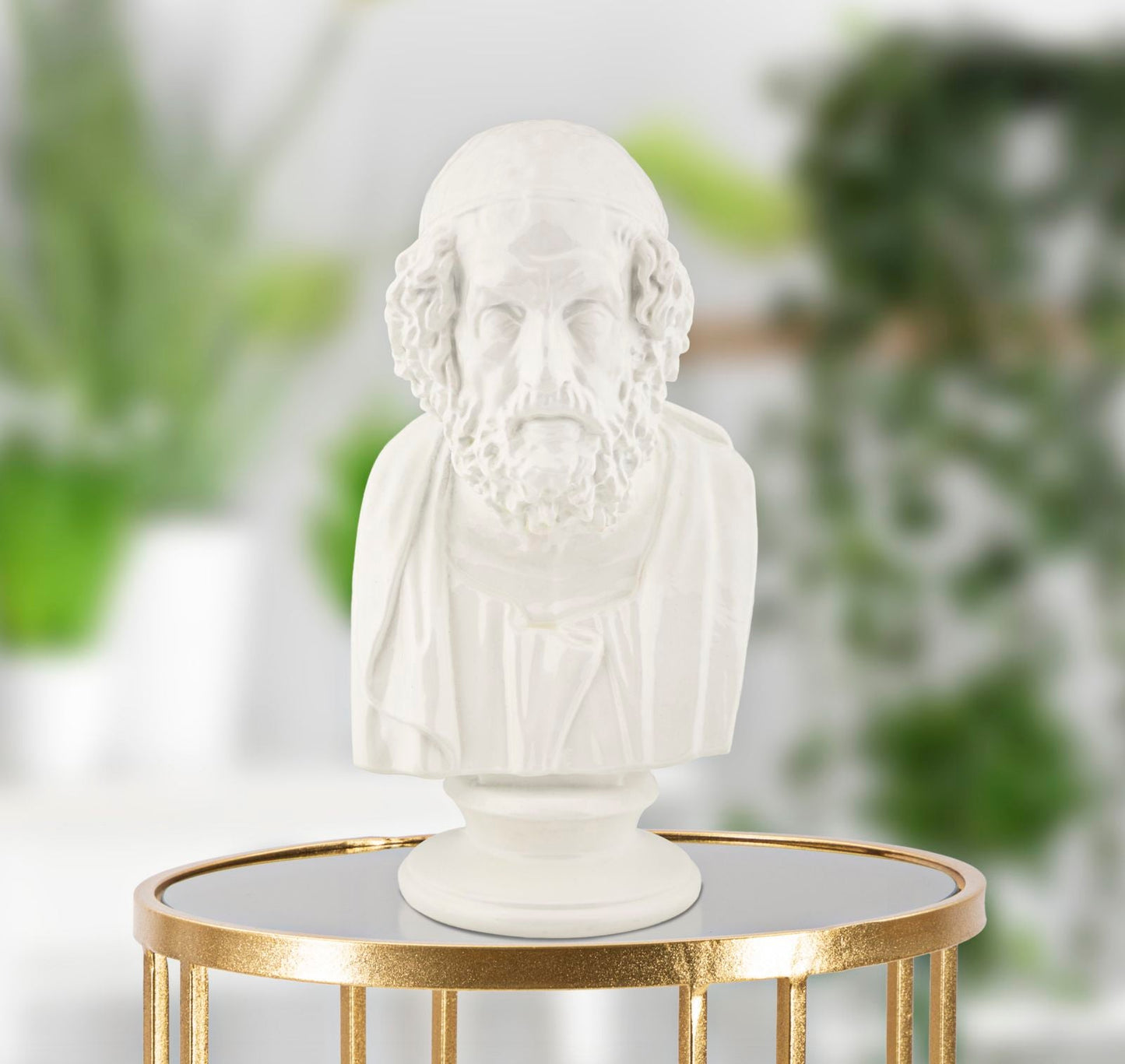 Skulptur Eleganter Weiser 12,9x12,5x25 cm