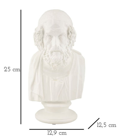 Skulptur Eleganter Weiser 12,9x12,5x25 cm