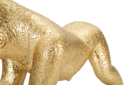 Dekorative Gorilla-Statue, elegant, 24,3x13,9x22,8 cm