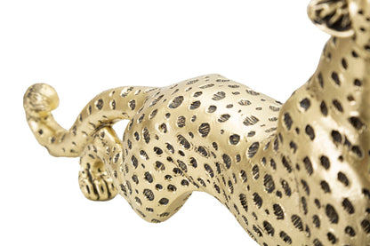 Statua di Leopardo Elegante Seduta 33x7,7x19,5 cm