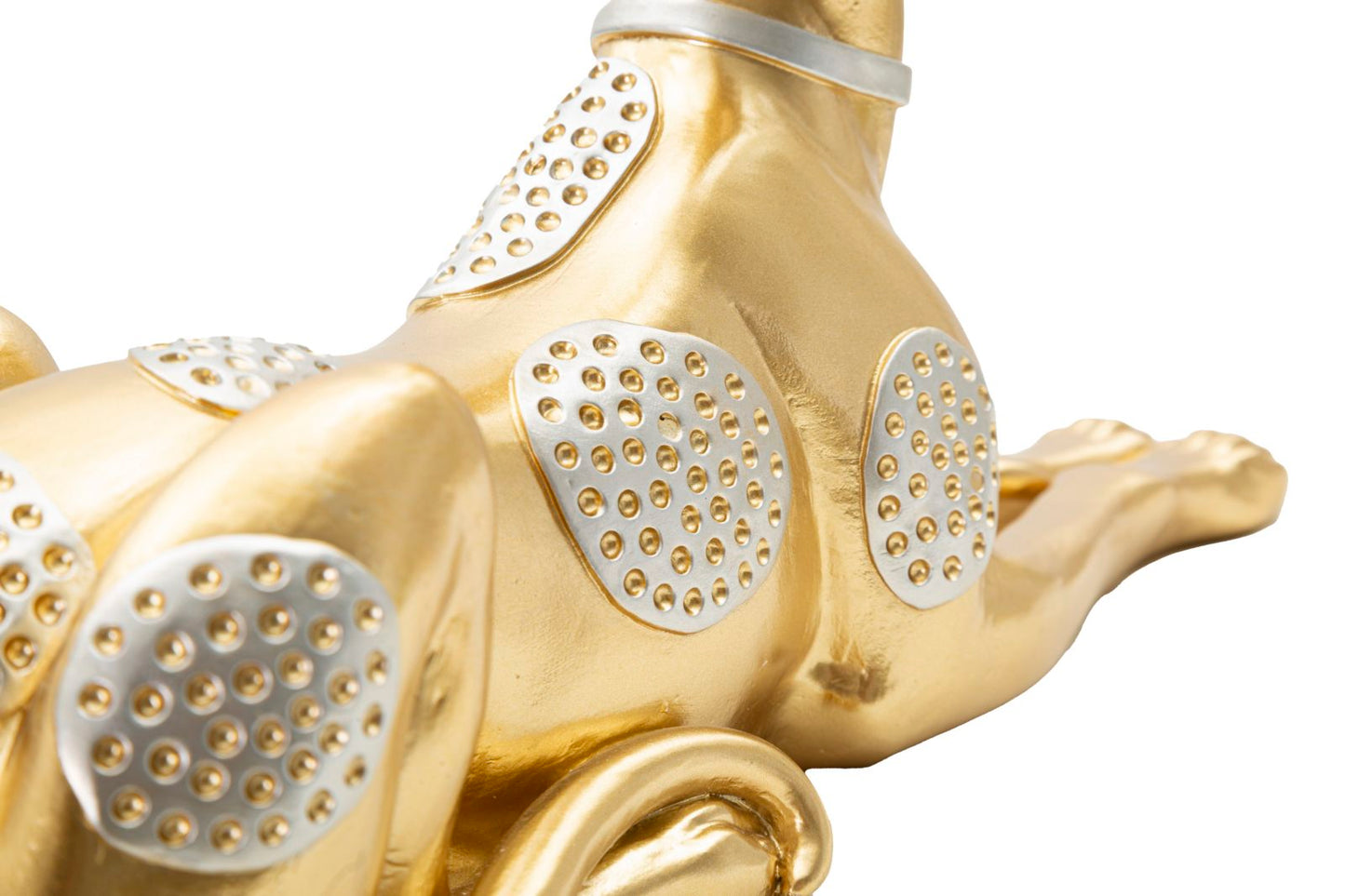 Elegante Statue eines liegenden Hundes 32,2x9,5x18,3 cm