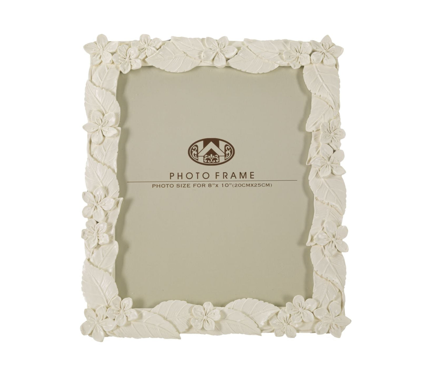 Eleganter Rahmen Blatt Creme 26x2x30,7 cm (Innen 20x25 cm)