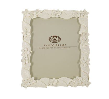 Eleganter Rahmen Blatt Creme 26x2x30,7 cm (Innen 20x25 cm)