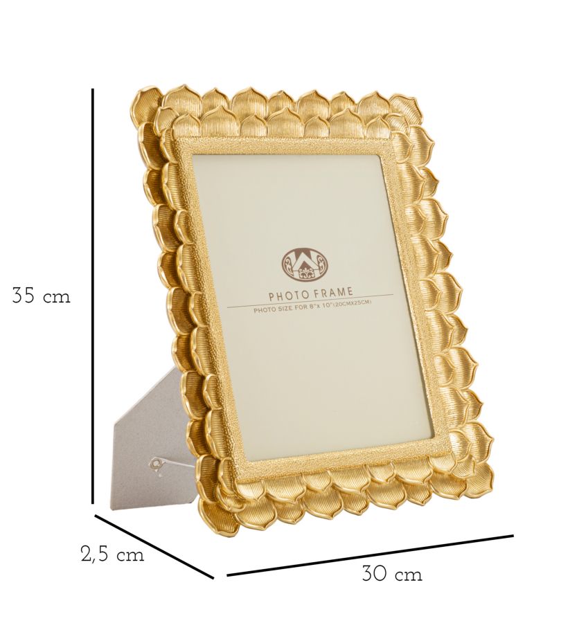 Eleganter Fotorahmen mit Blütenblättern 30x2,5x35 cm (innen 20x25 cm)