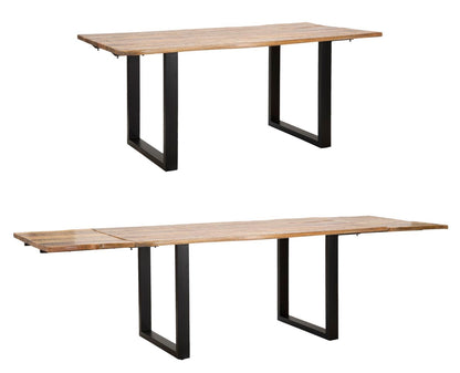 Tavolo da Pranzo Estensibile Edge in Legno di Mango 180x90x77 cm