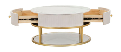 Couchtisch elegant Montpellier creme cm ø 75x36
