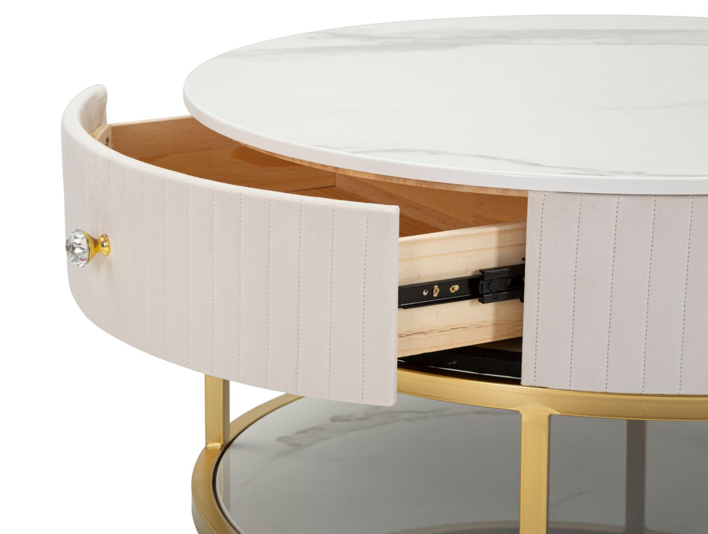 Couchtisch elegant Montpellier creme cm ø 75x36
