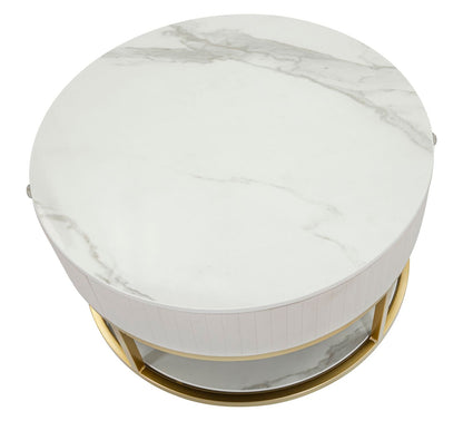 Couchtisch elegant Montpellier creme cm ø 75x36