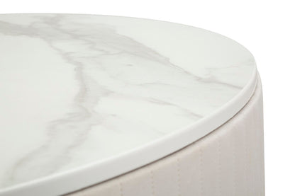 Couchtisch elegant Montpellier creme cm ø 75x36