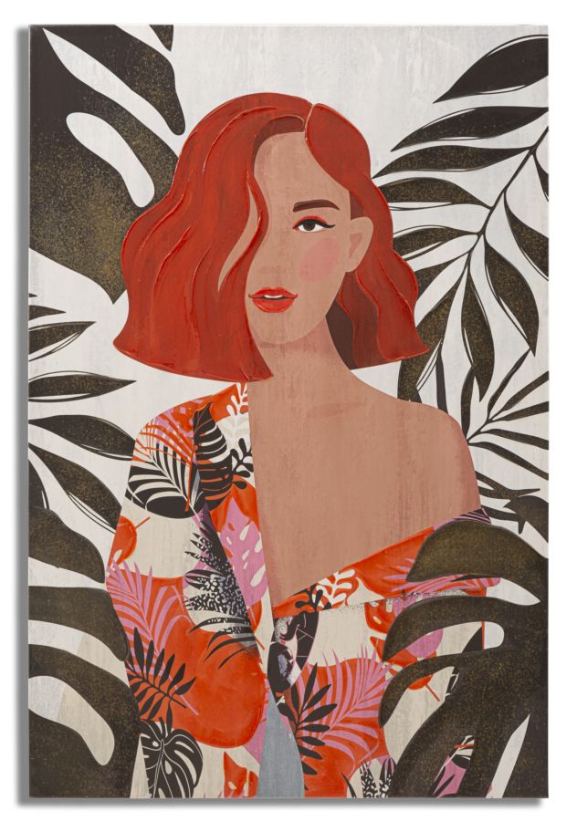 Kunstdruck Dschungelfrau - 80x2,8x120
