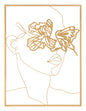 Decorative Gold Face Iron Panel 60x1x80 cm
