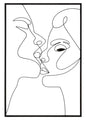 Decorative Iron Panel "Kiss" 60x1x90 cm