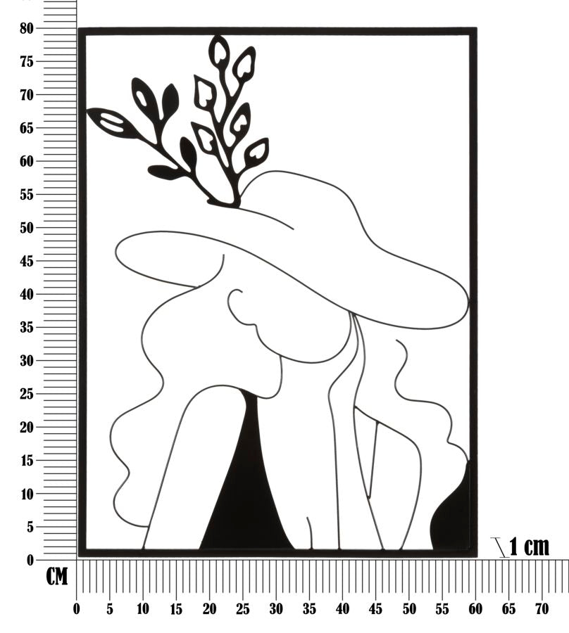 Elegantes Deko-Paneel aus Eisen 60x1x80 cm