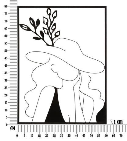 Elegantes Deko-Paneel aus Eisen 60x1x80 cm
