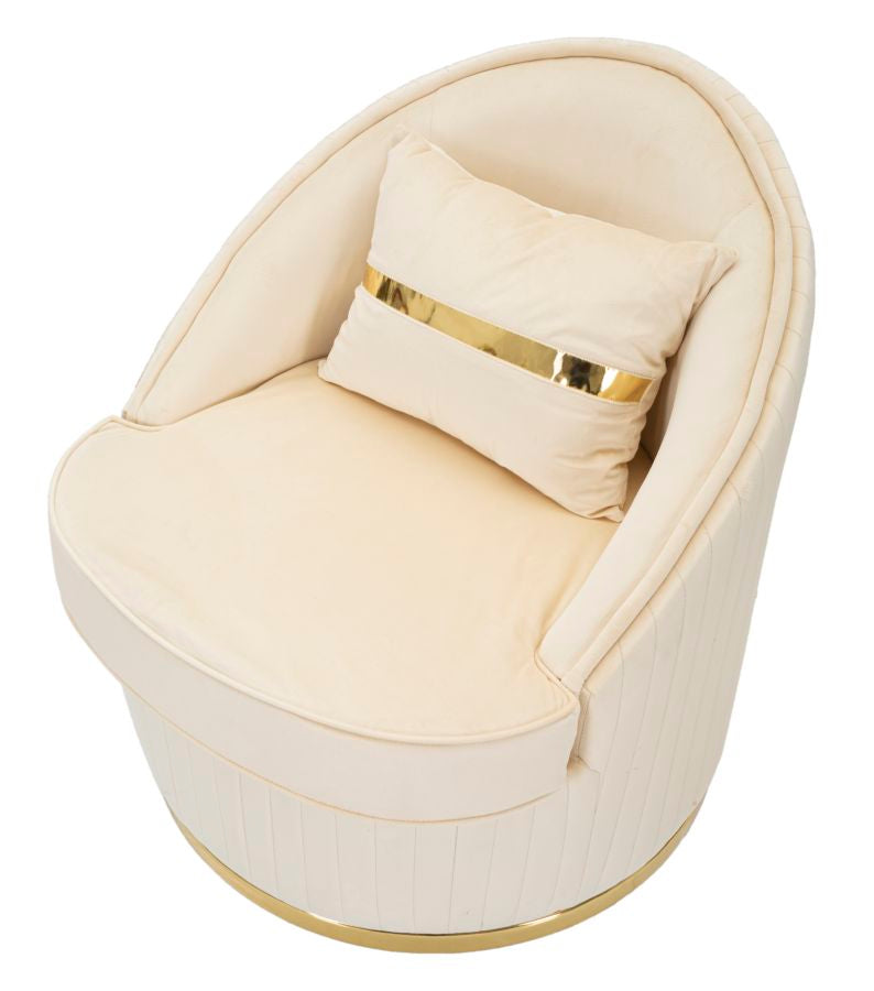Poltrona Space Plus Elegant Creme Ø75x80 cm