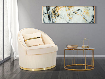 Poltrona Space Plus Elegant Creme Ø75x80 cm