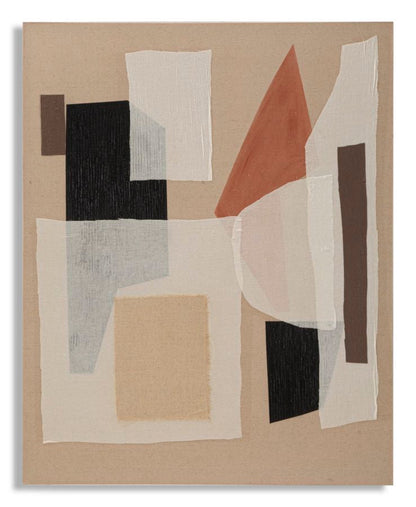 Abstract Painting on Canvas Redy - 80x2.8x100 cm
