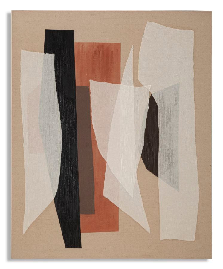 Abstraktes Gemälde auf Leinwand Redy -B- 80x2,8x100 cm