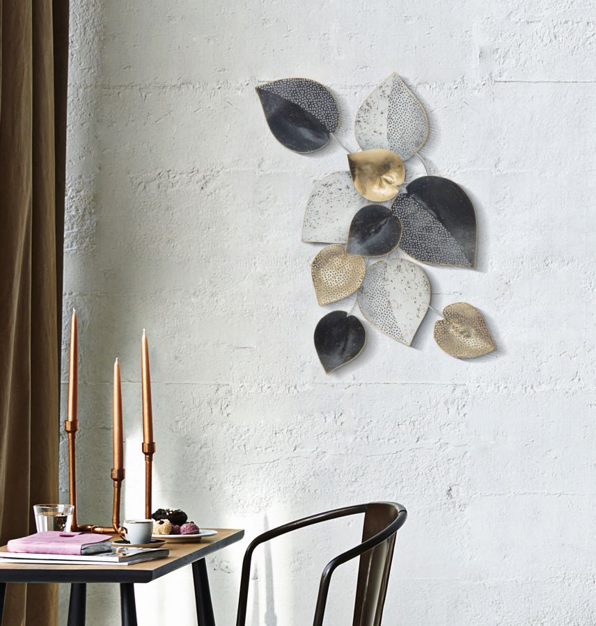 Metal Leaf Panel Half - 62.5x5.5x40 cm