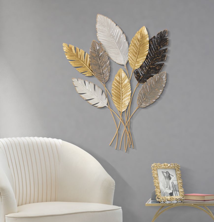 Pannello Decorativo in Ferro Palmy - 73x6x93 cm