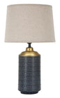 Elegant Point Dark Ceramic Table Lamp Ø 28x47 cm