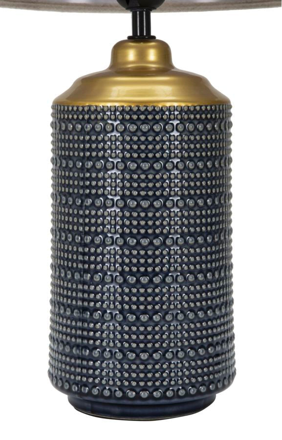 Lampada da Tavolo Elegante Point Dark in Ceramica Ø 28x47 cm