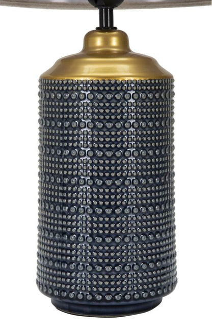 Lampada da Tavolo Elegante Point Dark in Ceramica Ø 28x47 cm