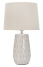 Ceramic Table Lamp Geometric Design Ø 28x44.5 cm