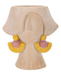 Elegant Cubist Vase - 24.5x20.5x26 cm