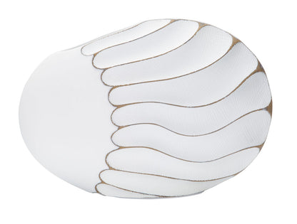 Elegante Harz-Vase mit Reliefdekor 34x11,5x24,5 cm