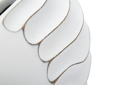 Elegante Harz-Vase mit Reliefdekor 34x11,5x24,5 cm