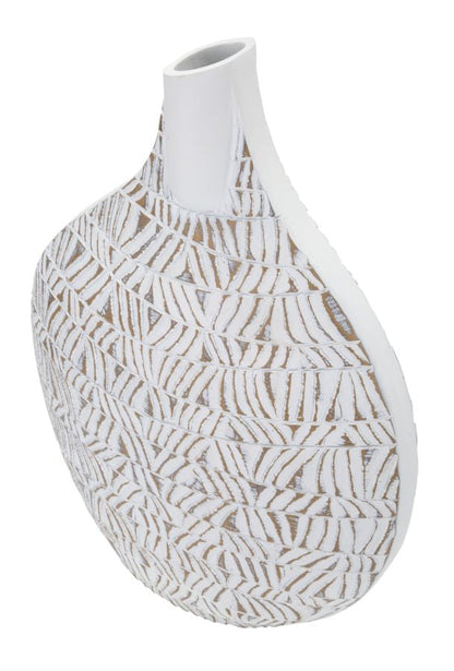 Nairobi Vase aus Kunstharz, abstrakt, 30,5x11,5x46,5 cm