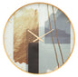 Elegant Wall Clock with Glass Design Ø 80x5 cm
