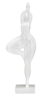 Elegant Woman Statue in Yoga Pose 16x9x45.8 cm